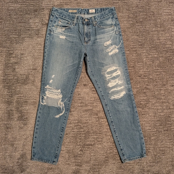 Adriano Goldschmied The Beau Distressed Slouchy Skinny Jeans - 29R - Picture 1 of 10